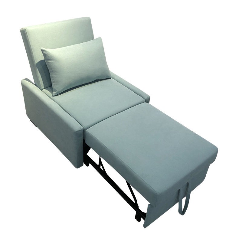 Modern Green Convertible Sofa Cushion Back Foldable Futon Chairs Clearhalo 'furn' 'furn_futons' 'Furniture' 'Futons & Daybeds' 'Futons' 'Living Room Furniture' 6412263