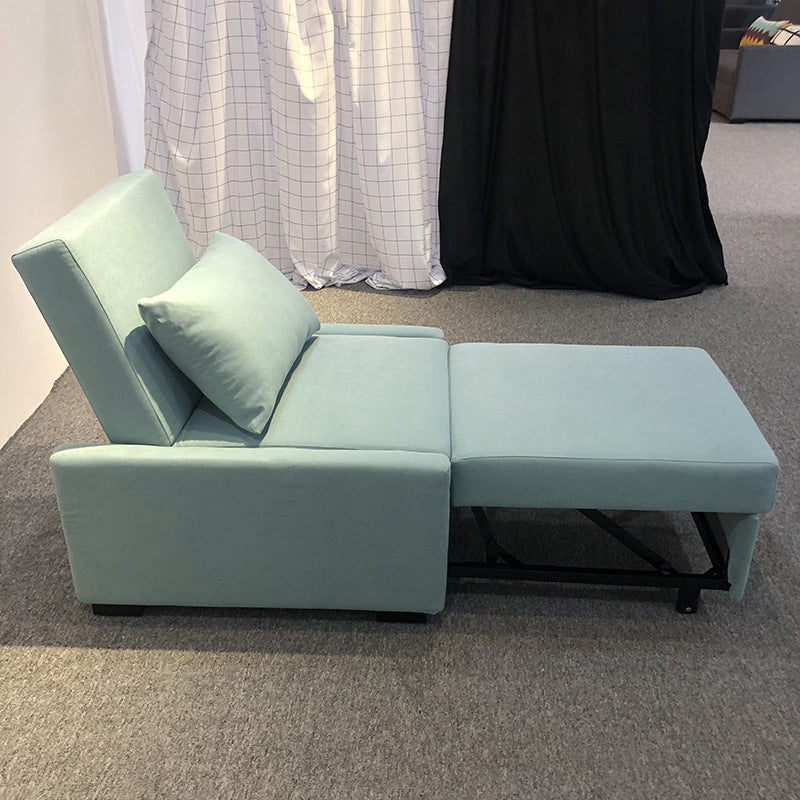 Modern Green Convertible Sofa Cushion Back Foldable Futon Chairs Clearhalo 'furn' 'furn_futons' 'Furniture' 'Futons & Daybeds' 'Futons' 'Living Room Furniture' 6412265