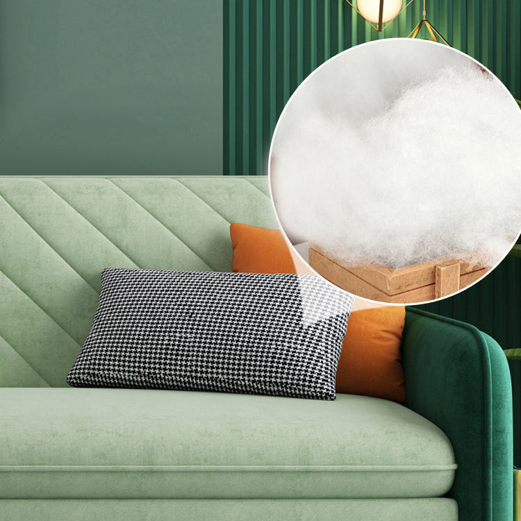 Green Cushion Back Loveseat Foldable Sleeper Sofa with Storage