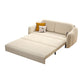 Beige Cushion Back Futon Foldable Pillow Included Sleeper Sofa Clearhalo 'furn' 'furn_futons' 'Furniture' 'Futons & Daybeds' 'Futons' 'Living Room Furniture' 6412403