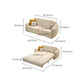 Beige Cushion Back Futon Foldable Pillow Included Sleeper Sofa Clearhalo 'furn' 'furn_futons' 'Furniture' 'Futons & Daybeds' 'Futons' 'Living Room Furniture' 6412406