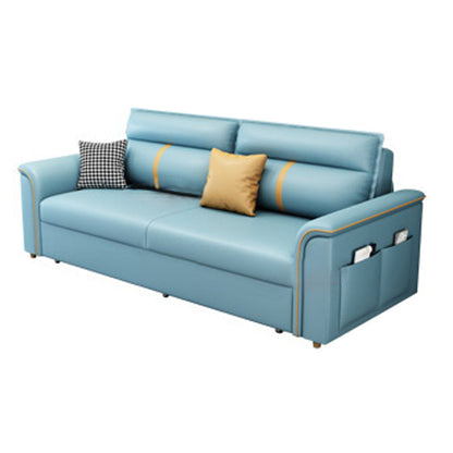 Flared Arms Futon Foldable Pillow Included Cushion Back Sleeper Sofa