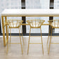 Rectangular Bar-height Table White Wood Top Pub Table with Metal Base Clearhalo 'Bar Furniture' 'Bar Tables' 'bar_tables' 'furn' 'furn_bar_tables' 'Furniture' 'Kitchen & Dining Furniture' 6412534