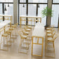 Rectangular Bar-height Table White Wood Top Pub Table with Metal Base Clearhalo 'Bar Furniture' 'Bar Tables' 'bar_tables' 'furn' 'furn_bar_tables' 'Furniture' 'Kitchen & Dining Furniture' 6412537