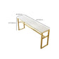 Rectangular Bar-height Table White Wood Top Pub Table with Metal Base Clearhalo 'Bar Furniture' 'Bar Tables' 'bar_tables' 'furn' 'furn_bar_tables' 'Furniture' 'Kitchen & Dining Furniture' 6412541