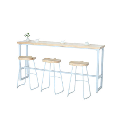 Moderner Bartisch mit Massivholzplatte für das Esszimmer