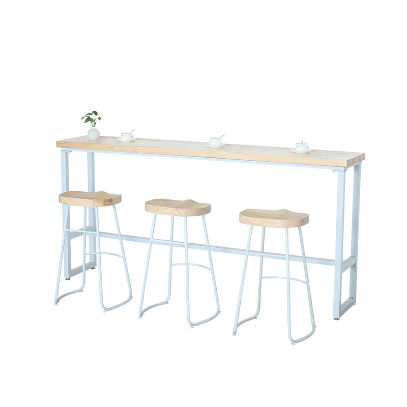 Moderner Bartisch mit Massivholzplatte für das Esszimmer
