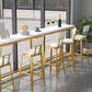 Rectangular Bar-height Table Wood Top Pub Table with Gold Base Clearhalo 'Bar Furniture' 'Bar Tables' 'bar_tables' 'furn' 'furn_bar_tables' 'Furniture' 'Kitchen & Dining Furniture' 6412593