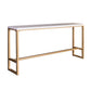Rectangular Bar-height Table Wood Top Pub Table with Gold Base White Without Chairs Clearhalo 'Bar Furniture' 'Bar Tables' 'bar_tables' 'furn' 'furn_bar_tables' 'Furniture' 'Kitchen & Dining Furniture' 6412594