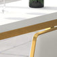 Rectangular Bar-height Table Wood Top Pub Table with Gold Base Clearhalo 'Bar Furniture' 'Bar Tables' 'bar_tables' 'furn' 'furn_bar_tables' 'Furniture' 'Kitchen & Dining Furniture' 6412596