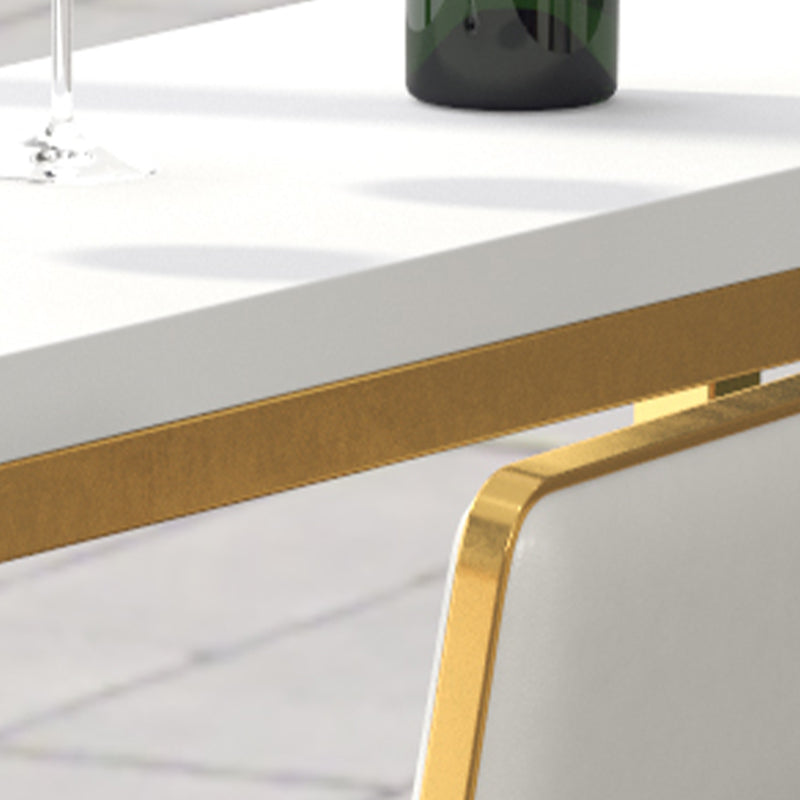 Rectangular Bar-height Table Wood Top Pub Table with Gold Base Clearhalo 'Bar Furniture' 'Bar Tables' 'bar_tables' 'furn' 'furn_bar_tables' 'Furniture' 'Kitchen & Dining Furniture' 6412596