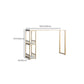 Glam Bar-height Table Solid Wood Top Bistro Pub Table with 2 Shelves Clearhalo 'Bar Furniture' 'Bar Tables' 'bar_tables' 'furn' 'furn_bar_tables' 'Furniture' 'Kitchen & Dining Furniture' 6412614