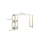 Glam Bar-height Table Solid Wood Top Bistro Pub Table with 2 Shelves Clearhalo 'Bar Furniture' 'Bar Tables' 'bar_tables' 'furn' 'furn_bar_tables' 'Furniture' 'Kitchen & Dining Furniture' 6412618