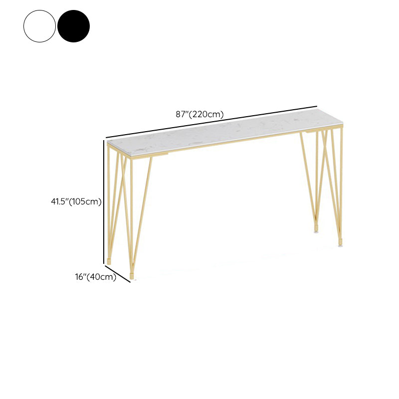 Table de pub de bistro moderne à hauteur de bar avec plateau en faux marbre et base dorée