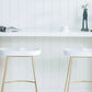 Modern Bar-height Table Faux Marble Top Bistro Pub Table with 2 Shelves Clearhalo 'Bar Furniture' 'Bar Tables' 'bar_tables' 'furn' 'furn_bar_tables' 'Furniture' 'Kitchen & Dining Furniture' 6412664