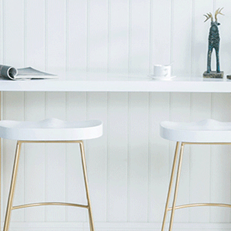 Modern Bar-height Table Faux Marble Top Bistro Pub Table with 2 Shelves Clearhalo 'Bar Furniture' 'Bar Tables' 'bar_tables' 'furn' 'furn_bar_tables' 'Furniture' 'Kitchen & Dining Furniture' 6412664
