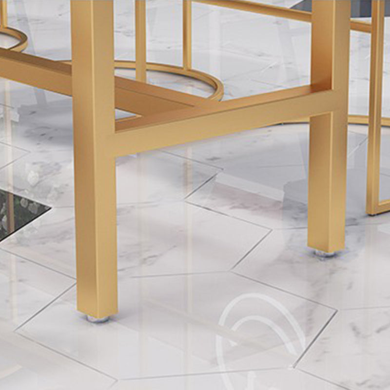 Mesa moderna con altura de barra, mesa de Bar con tapa de mármol sintético para sala de estar