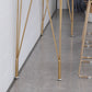 Rechteckiger Bartisch im Glam-Stil, Bartisch aus Holz mit 4 Beinen