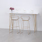 Rechteckiger Bartisch im Glam-Stil, Bartisch aus Holz mit 4 Beinen