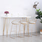 Rechteckiger Bartisch im Glam-Stil, Bartisch aus Holz mit 4 Beinen