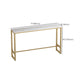 Mesa moderna con altura de barra, mesa de bar con tapa de mármol sintético para uso en Patio