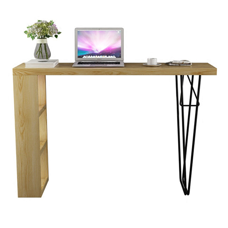 Industrial Rectangle Bistro Bar Desk Pine Solid Wood Bar Dining Table Clearhalo 'Bar Furniture' 'Bar Tables' 'bar_tables' 'furn' 'furn_bar_tables' 'Furniture' 'Kitchen & Dining Furniture' 6412778