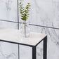 Modern Bar-height Table White Faux Marble Top Bistro Pub Table Clearhalo 'Bar Furniture' 'Bar Tables' 'bar_tables' 'furn' 'furn_bar_tables' 'Furniture' 'Kitchen & Dining Furniture' 6412847