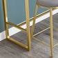 Modern Bar-height Table White Faux Marble Top Bistro Pub Table Clearhalo 'Bar Furniture' 'Bar Tables' 'bar_tables' 'furn' 'furn_bar_tables' 'Furniture' 'Kitchen & Dining Furniture' 6412849