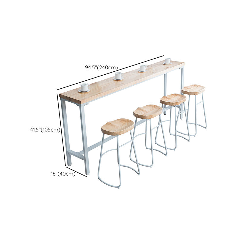 Table rectangulaire-bar-hauteur