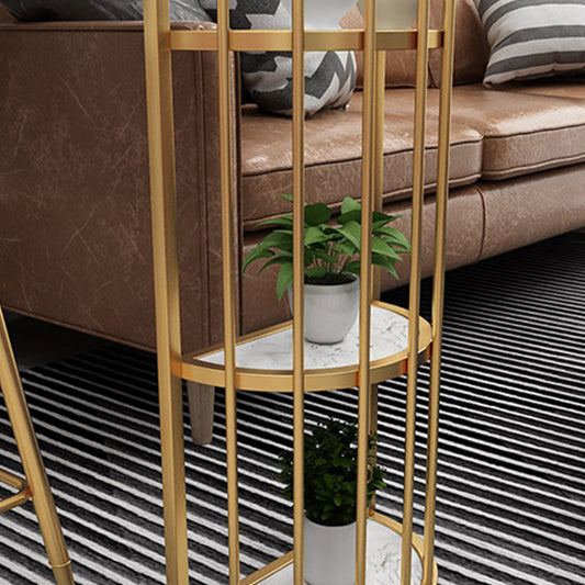 グラムスタイルバーテーブルフェイク大理大理石の二重台座ビストロストレージ付き