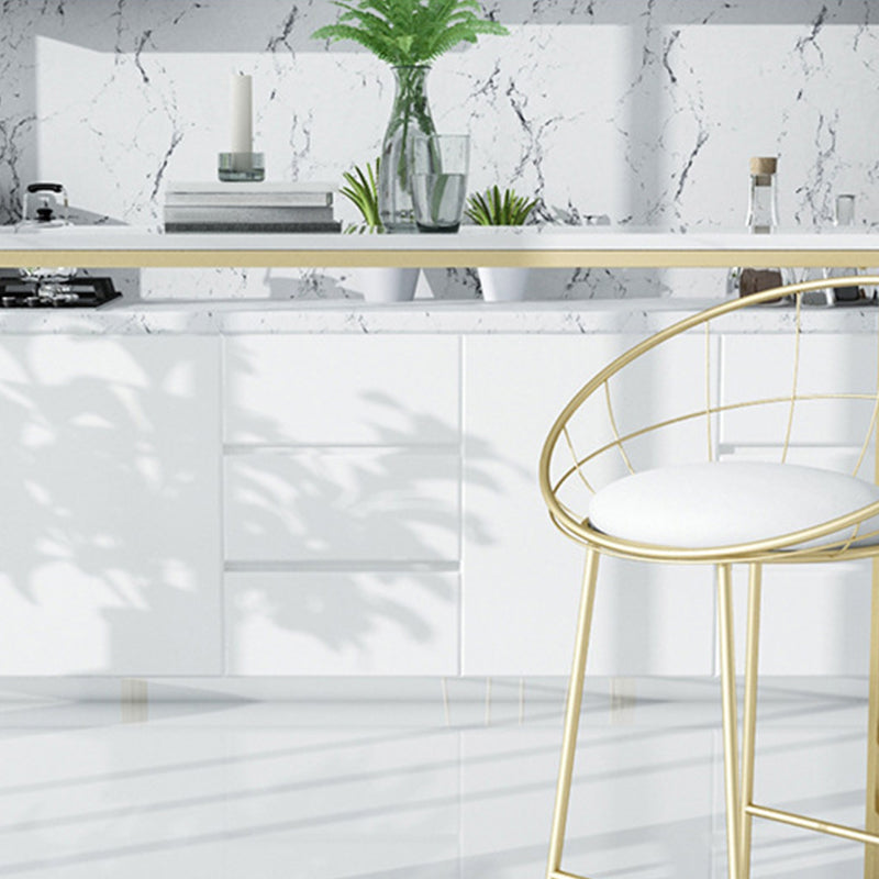 Glam Style Rectangle Bar Table Faux Marble Fixed Bar Height Table for Indoor Clearhalo 'Bar Furniture' 'Bar Tables' 'bar_tables' 'furn' 'furn_bar_tables' 'Furniture' 'Kitchen & Dining Furniture' 6412976