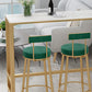 Tavolo moderno da bar con piano in finto marmo, tavolo da pub bistrot con base in metallo
