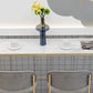 Moderner Bartisch mit weißer Kunstmarmorplatte, Bistro-Bartisch