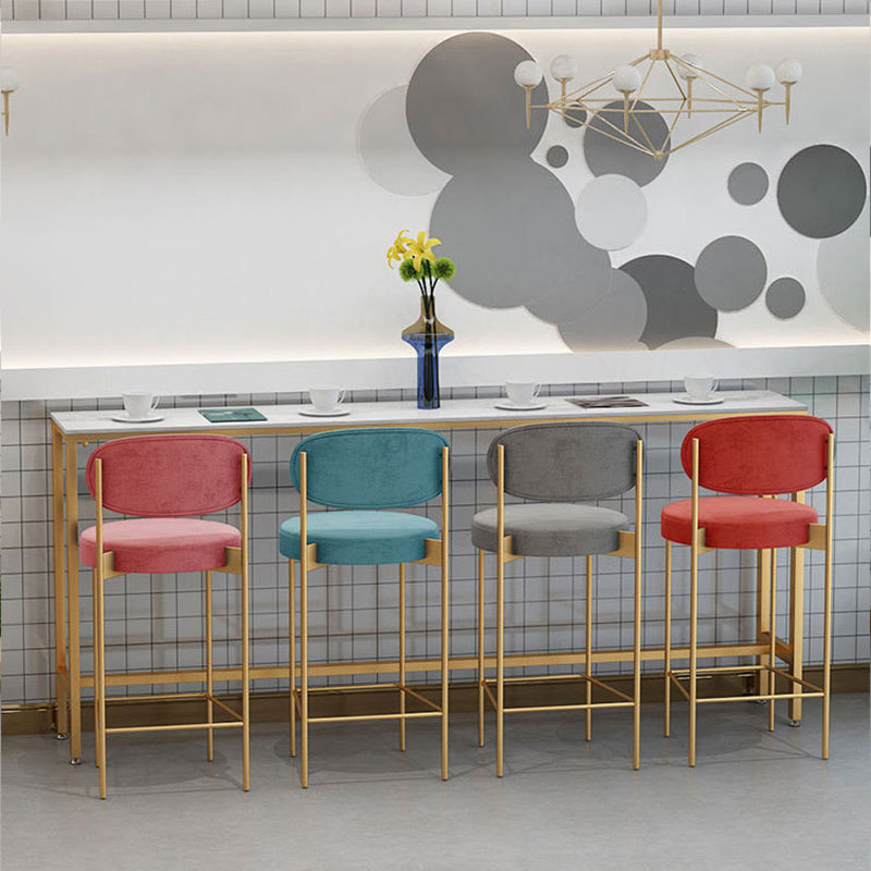Moderner Bartisch mit weißer Kunstmarmorplatte, Bistro-Bartisch