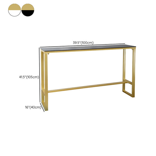 Tavolo da barra della barra moderna in pietra tavolo da bar per bistrot top per uso del patio