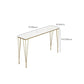 Rectangular Bar Height Table White Faux Marble Top Bistro Pub Table for Indoor Clearhalo 'Bar Furniture' 'Bar Tables' 'bar_tables' 'furn' 'furn_bar_tables' 'Furniture' 'Kitchen & Dining Furniture' 6413134
