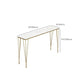 Rectangular Bar Height Table White Faux Marble Top Bistro Pub Table for Indoor Clearhalo 'Bar Furniture' 'Bar Tables' 'bar_tables' 'furn' 'furn_bar_tables' 'Furniture' 'Kitchen & Dining Furniture' 6413135