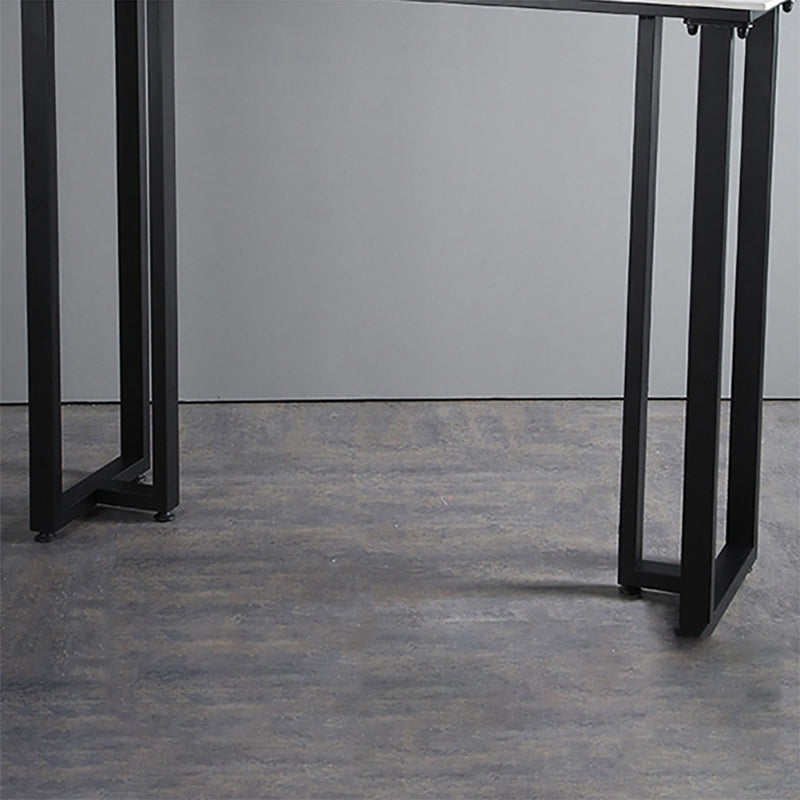 Industrial Bar Height Table Stone Top Bistro Bar Table for Patio Use Clearhalo 'Bar Furniture' 'Bar Tables' 'bar_tables' 'furn' 'furn_bar_tables' 'Furniture' 'Kitchen & Dining Furniture' 6413145