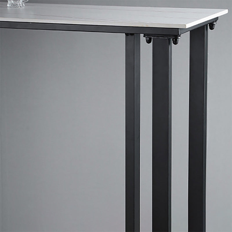 Industrial Bar Height Table Stone Top Bistro Bar Table for Patio Use Clearhalo 'Bar Furniture' 'Bar Tables' 'bar_tables' 'furn' 'furn_bar_tables' 'Furniture' 'Kitchen & Dining Furniture' 6413146
