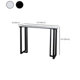 Industrial Bar Height Table Stone Top Bistro Bar Table for Patio Use