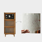 Contemporary Cabinet Bar Pulls Solid Wood with Glass Doors Paned Accent Cabinet