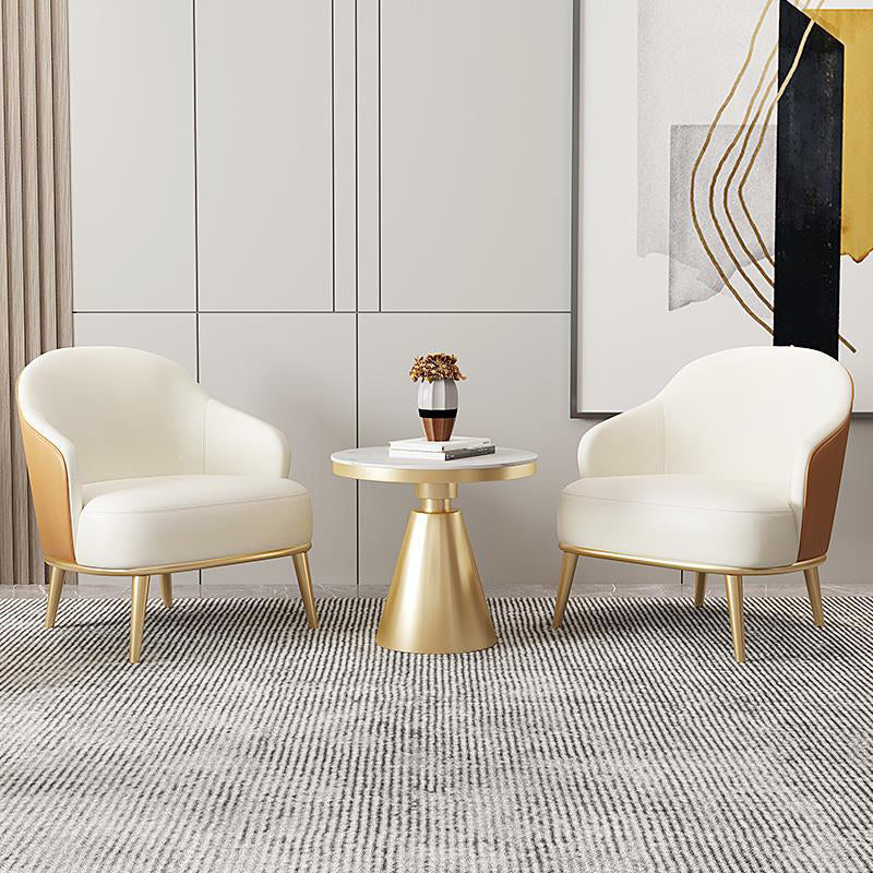 Contemporary Barrel Accent Chair Modern Arms Included Accent Armchair Clearhalo 'Accent Chairs' 'accent_chairs' 'Chairs & Seating' 'furn' 'furn_accent_chairs' 'Furniture' 'Living Room Furniture' 6413306