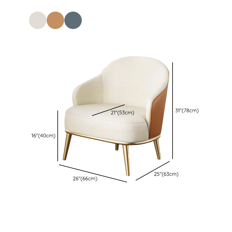Contemporary Barrel Accent Chair Modern Arms Included Accent Armchair Clearhalo 'Accent Chairs' 'accent_chairs' 'Chairs & Seating' 'furn' 'furn_accent_chairs' 'Furniture' 'Living Room Furniture' 6413314