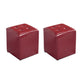 White Modern Square Standard Stain Resistant Standard for Drawing Room Red 2 Piece Set Clearhalo 'furn' 'furn_ottomans_poufs' 'Furniture' 'Living Room Furniture' 'Ottomans & Poufs' 'ottomans_poufs' 6413644