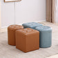 Moderno pouf in pelle di cuoio resistente all'acqua Pouf per soggiorno