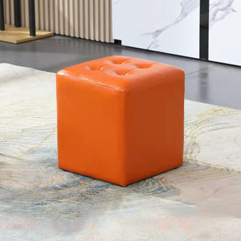 Moderno pouf in pelle di cuoio resistente all'acqua Pouf per soggiorno