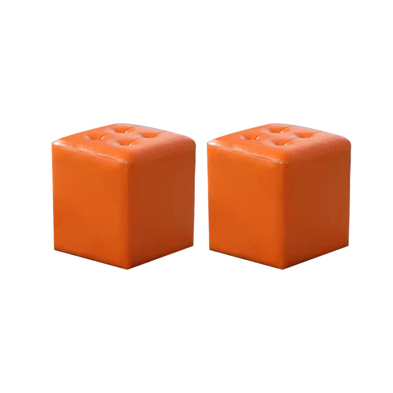 Moderno pouf in pelle di cuoio resistente all'acqua Pouf per soggiorno