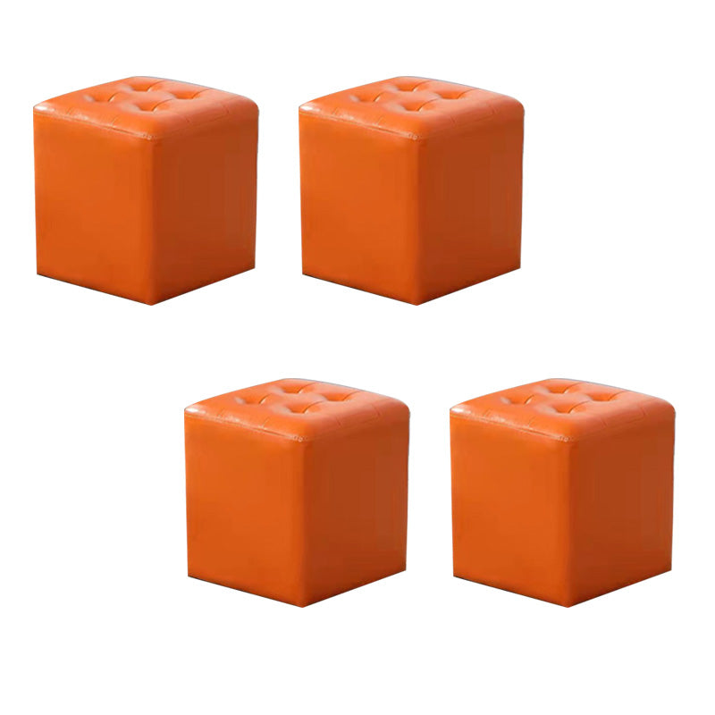 Moderno pouf in pelle di cuoio resistente all'acqua Pouf per soggiorno