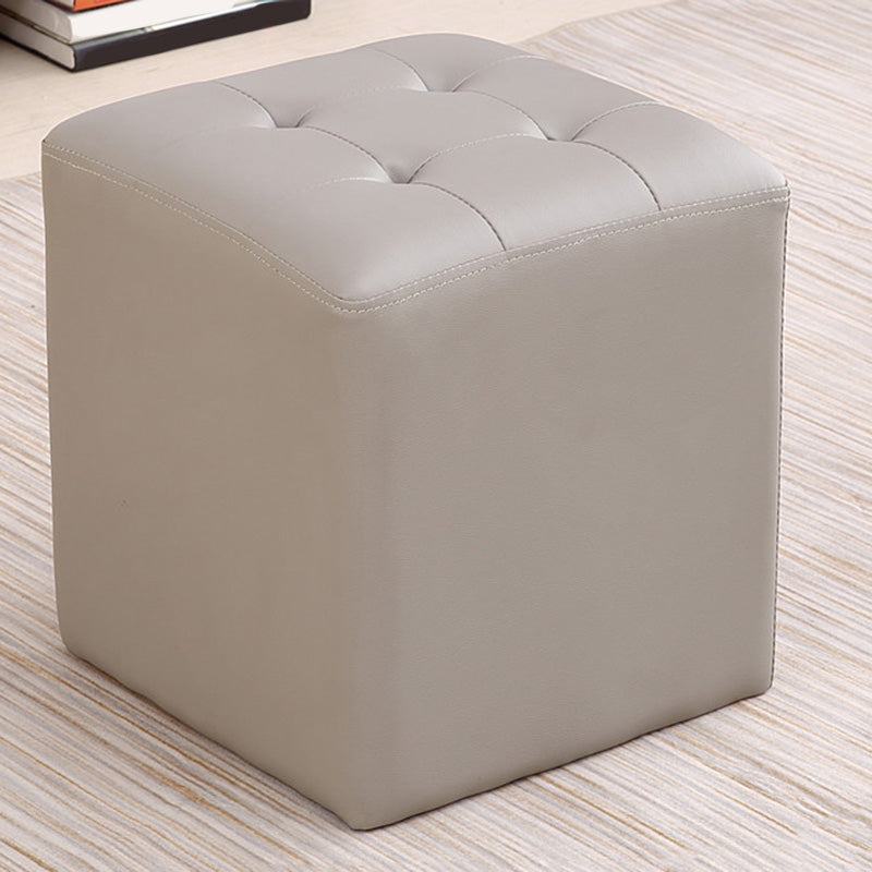Moderno pouf in pelle di cuoio resistente all'acqua Pouf per soggiorno