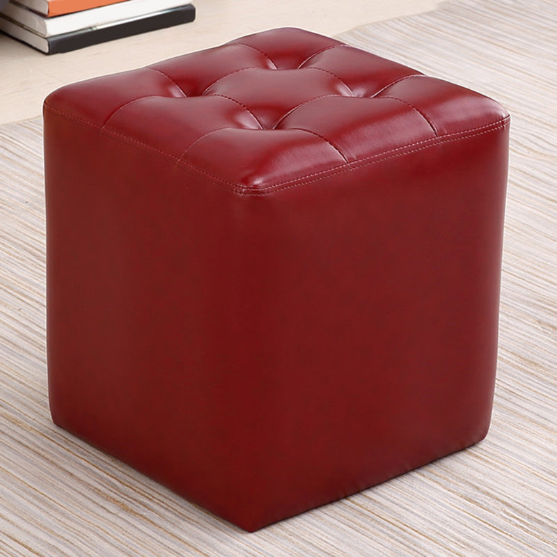 Moderno pouf in pelle di cuoio resistente all'acqua Pouf per soggiorno